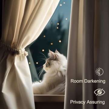 Lazzzy Velvet Curtain Panels Beige Thermal Insulated Rod Pocket Super Soft Luxury Drapes Home Decor Living Room for Bedroom Window Curtains Rod Pocket 2 Panels 84 Inches