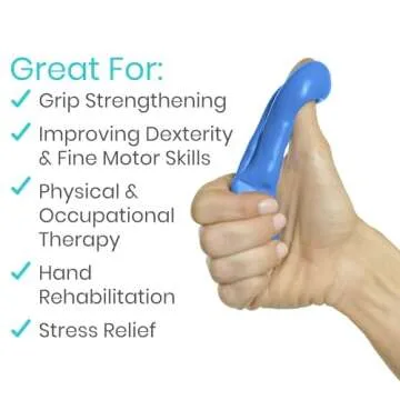 Vive Exercise Putty (4-Pack) - Therapeutic, Occupational and Therapy Tool - Thinking and Stress - Finger, Hand Grip Strength Exercises - Extra Soft, Soft, Medium, Firm Sensory Kit - Squeezable Ball