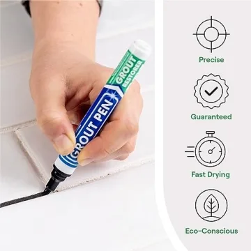 Grout Pen Black Tile Paint Marker - Easy Grout Recoloring
