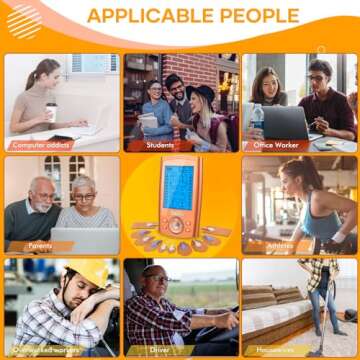 Belifu TENS Unit PMS Massager 24 Modes Muscle Stimulator for Pain Relief Therapy, Electronic Tens Machine Muscle Relaxer Sciatica Pain Relief Devices, for Neck Back Arms Chronic Pain Relief