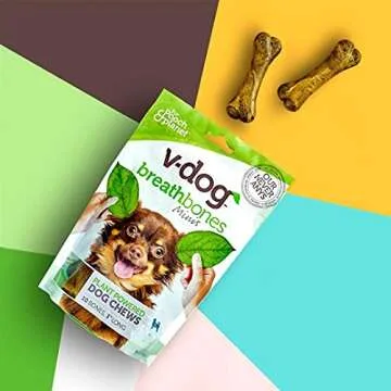 V-dog Vegan Dog Treats for Fresh Breath and Dental Care