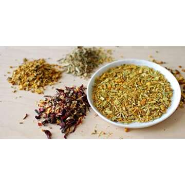 Rishi Tea Turmeric Ginger Loose Leaf Herbal Tea | Immune System Booster, Organic, Caffeine-Free, Ayurvedic, Energy-Boosting | Citrus Flavors for Taste | 2.47 oz Tin, Makes 28 Cups