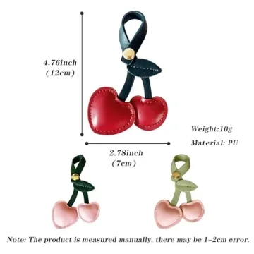 Fuerxy Cherry Bag Charm for Stylish Handbags