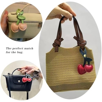 Fuerxy Cherry Bag Charm for Stylish Handbags