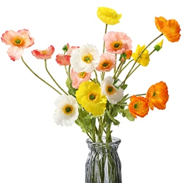Vibrant Silk Artificial Poppies for Home & Weddings