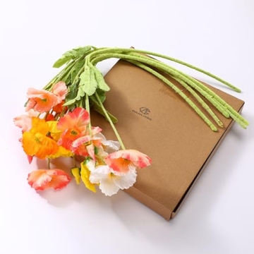 Vibrant Silk Artificial Poppies for Home & Weddings