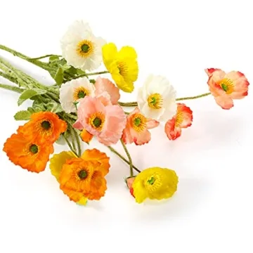 Vibrant Silk Artificial Poppies for Home & Weddings