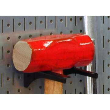 Wall Control 2in Handle Bracket Slotted Metal Pegboard Hook for Wall Control Pegboard and Slotted Tool Board - Black