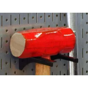 Wall Control 2in Handle Bracket Slotted Metal Pegboard Hook for Wall Control Pegboard and Slotted Tool Board - Black