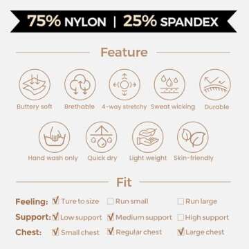 Aoxjox Women's Workout Sports Bras Fitness Backless Padded Trainning Infinity Active Gym Bra Yoga Crop Tank Top (White, Small)