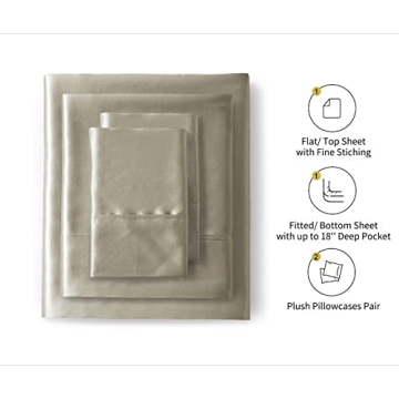 Lanest Silk Satin Sheets Full Size - Durable & Elegant