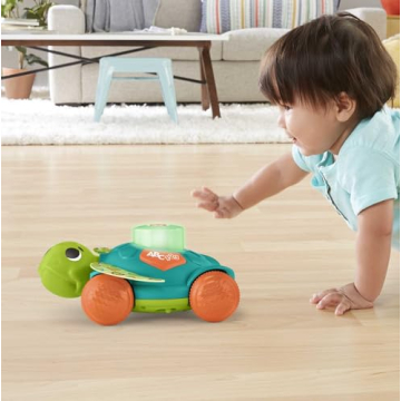 Fisher-Price Baby Toy Linkimals Sit-to-Crawl Sea Turtle for Ages 9+ Months, Compatible Only with Linkimals Items
