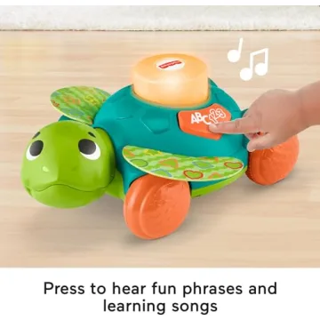 Fisher-Price Baby Toy Linkimals Sit-to-Crawl Sea Turtle for Ages 9+ Months, Compatible Only with Linkimals Items