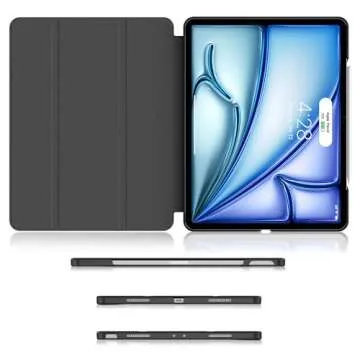 Soke iPad Air 13 Inch Case 2024 - Slim Trifold Stand & Auto Wake/Sleep