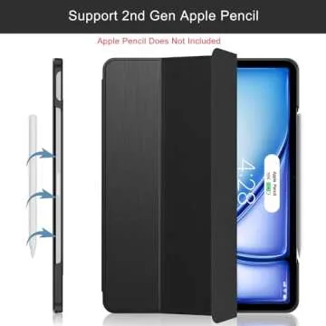 Soke iPad Air 13 Inch Case 2024 - Slim Trifold Stand & Auto Wake/Sleep