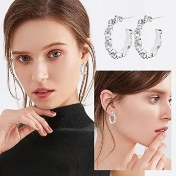 Gold Chunky Hoop Earrings Set - Stylish and Hypoallergenic