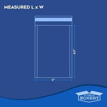 Boxery 6x8.5" Self-Sealing Bubble Pouches - 250 Pack