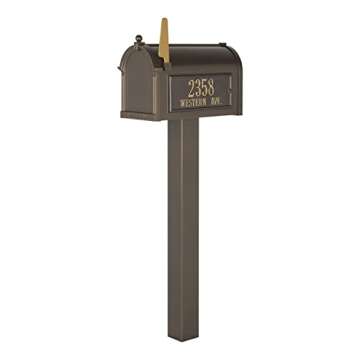 Whitehall Premium Mailbox Package - French Bronze,Extra Large