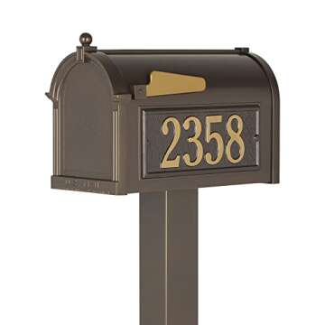 Whitehall Premium Mailbox Package - French Bronze,Extra Large
