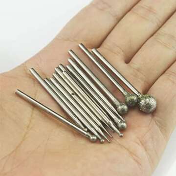 Luo ke 13 Pcs Diamond Burr Set for Carving Tools