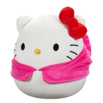 Squishmallows Original Sanrio 14-Inch Hello Kitty in My Melody Hoodie – Official Jazwares Plush (L...