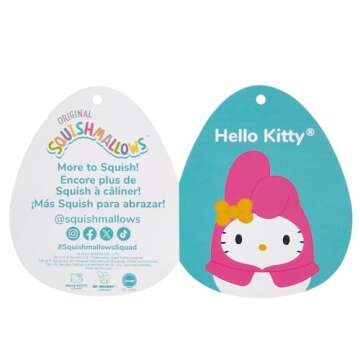 Hello Kitty in My Melody Hoodie Squishmallows Plush