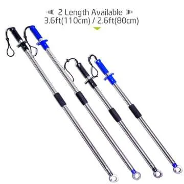 Heavy-Duty Fish Gripper – 43.3" Extra Long Stainless Steel Grabber