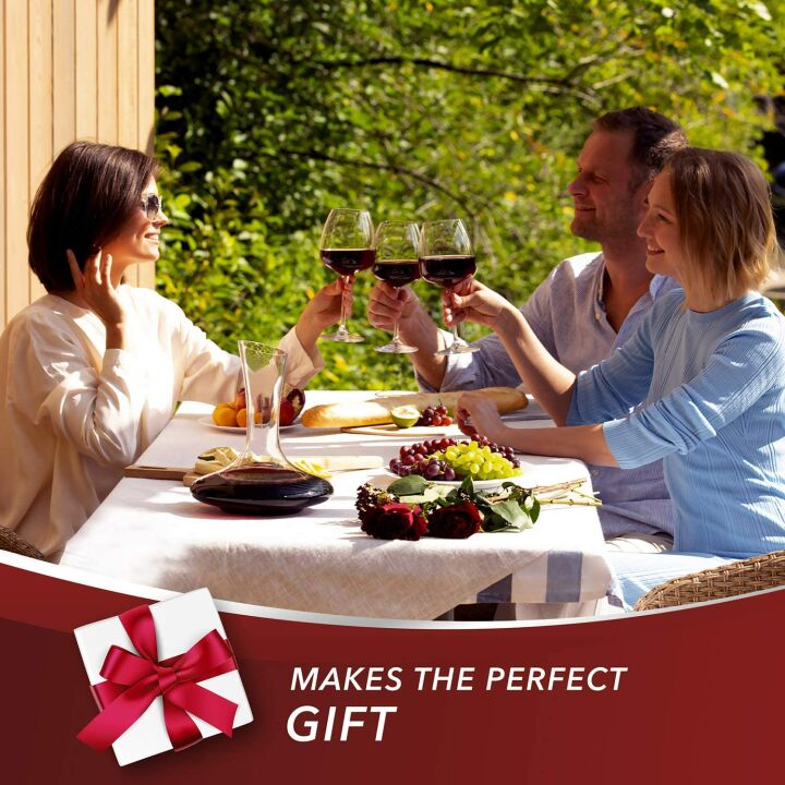 Le Chateau Red Wine Decanter - Crystal Glass Aerator