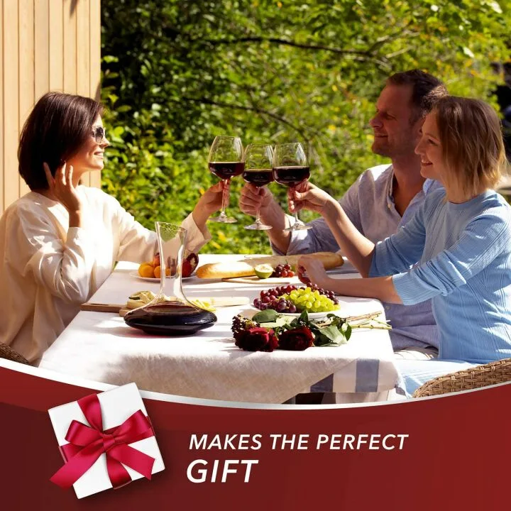 Le Chateau Red Wine Decanter - Crystal Glass Aerator