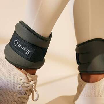 Pvolve 1.5lb Ankle Weights - Sculpt and Tone Your Body