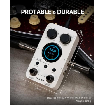 MOOER GL100 Looper Pedal and Drum Machine for Musicians