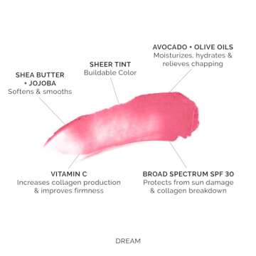 MDSolarSciences Tinted Lip Balm Sunscreen SPF 30 for Women, Anti Aging, Unscented, Paraben-Free, Dai...