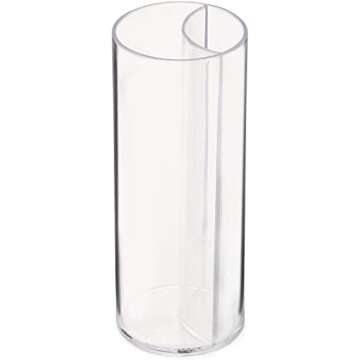 Split Shooters Divided Test Tube Plastic Shot Glasses – Clear Plastic Jager Bomb Chaser Shot Glass Glasses Cups – Fun Unique Glasses for Events Birthday Bachelor Bachelorette Parties - Set of 48