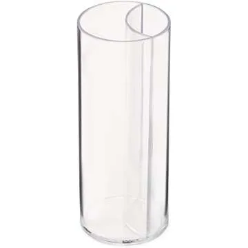 Split Shooters Divided Test Tube Plastic Shot Glasses – Clear Plastic Jager Bomb Chaser Shot Glass Glasses Cups – Fun Unique Glasses for Events Birthday Bachelor Bachelorette Parties - Set of 48