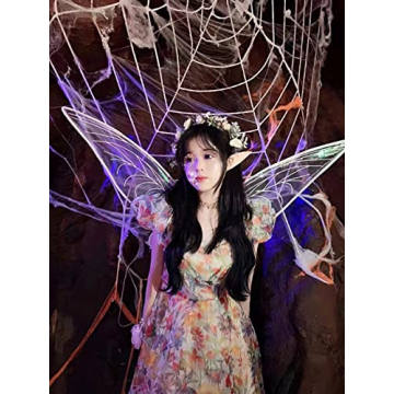 ZEXILILA Large White Fairy Wings DIY Costume Accessory