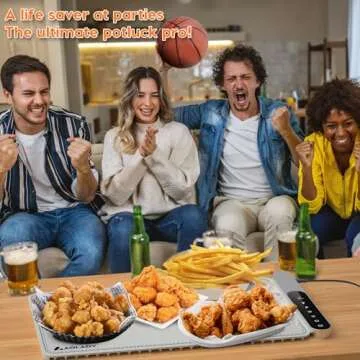 Smart Foldable Electric Food Warming Mat for Parties