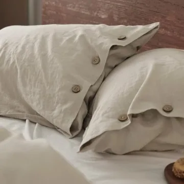 Bedsure Linen Duvet Cover King - Soft & Breathable Comfort