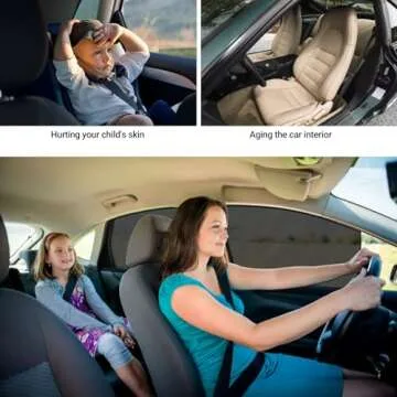 ZATOOTO Magnetic Car Window Shades for Baby Protection