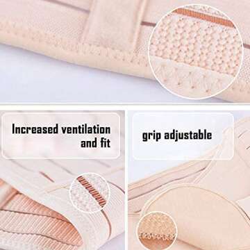 3 in 1 Postpartum Support Shapewear Slimming Girdle Recovery Belly/Waist/Pelvis Wrap Trimmer Belt for Postnatal, Pregnancy, Maternity, One Size