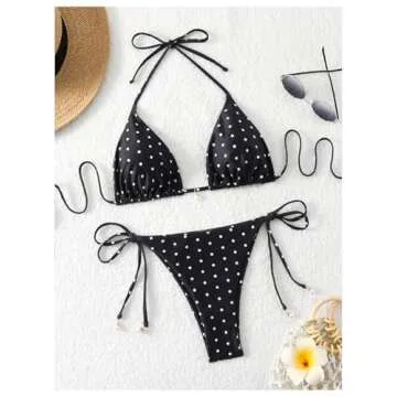 Stylish SOLY HUX Women Polka Dots Bikini Set - Beach Ready!