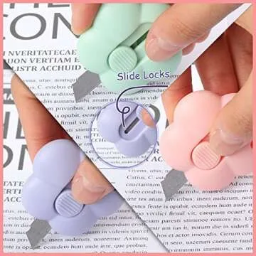 DAZAIGE 9 Pieces Mini Utility Knives Cute Flower Pocket Box Cutters with Slide Locks & Keychain Hole Retractable Paper Envelope Express Box for Home Office School Stationery Cutting Supplies, Mixed