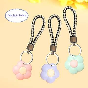 DAZAIGE 9 Pieces Mini Utility Knives Cute Flower Pocket Box Cutters with Slide Locks & Keychain Hole Retractable Paper Envelope Express Box for Home Office School Stationery Cutting Supplies, Mixed