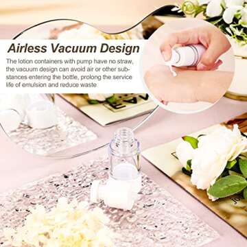 12 Pcs 15 ml Airless Pump Bottles for Travel Beauty