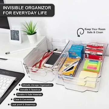 Jinamart Stackable Refrigerator Organizers for Easy Storage