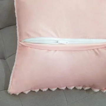 Uhomy Set of 2 Soft Faux Fur Pillow Covers for Home Decor