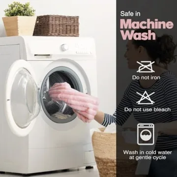 Uhomy Set of 2 Soft Faux Fur Pillow Covers for Home Decor