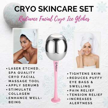 RADIANCE Ice Globes – Professional Cryo Facial Tool
