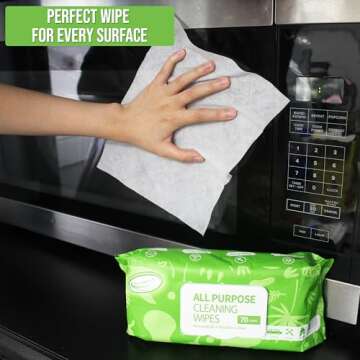 Air Jungles Extra Large Cleaning Wipes for Home and Car