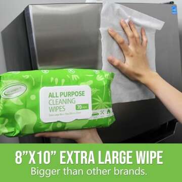 Air Jungles Extra Large Cleaning Wipes for Home and Car