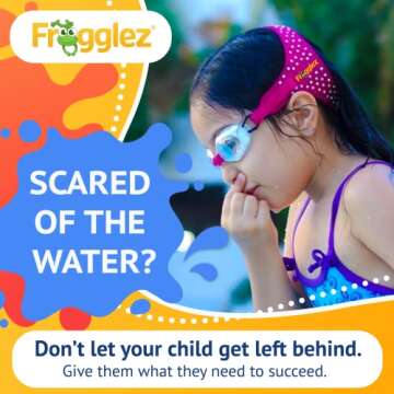 Comfortable Frogglez Swim Goggles for Kids Age 3-10